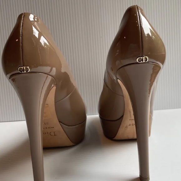 Dior Nude Stiletto Heel Platform Pumps - Picture 3 of 10